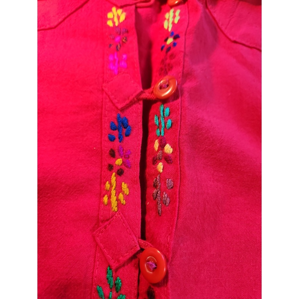 Woman's Red Sleeveless Tied Dress With Pockets, Sz S - Picture 3 of 11